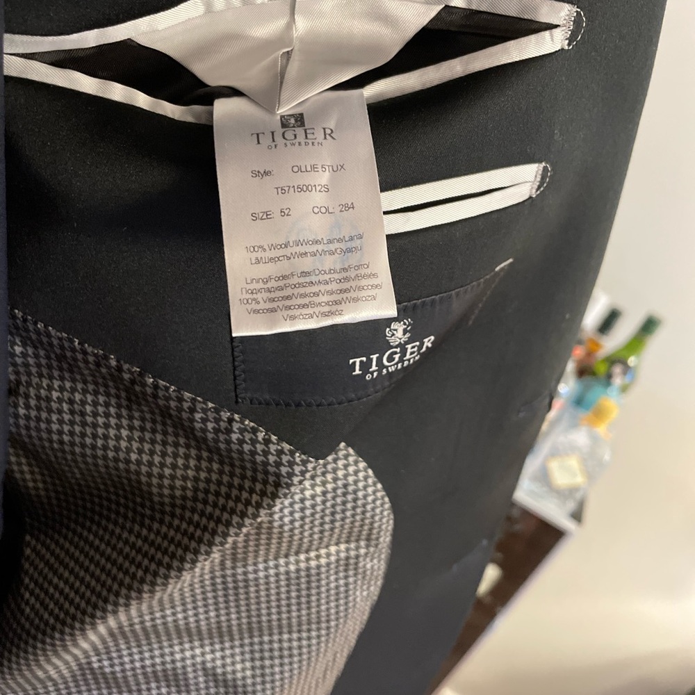 New with tags Tiger of Sweden Tuxedo blue and black